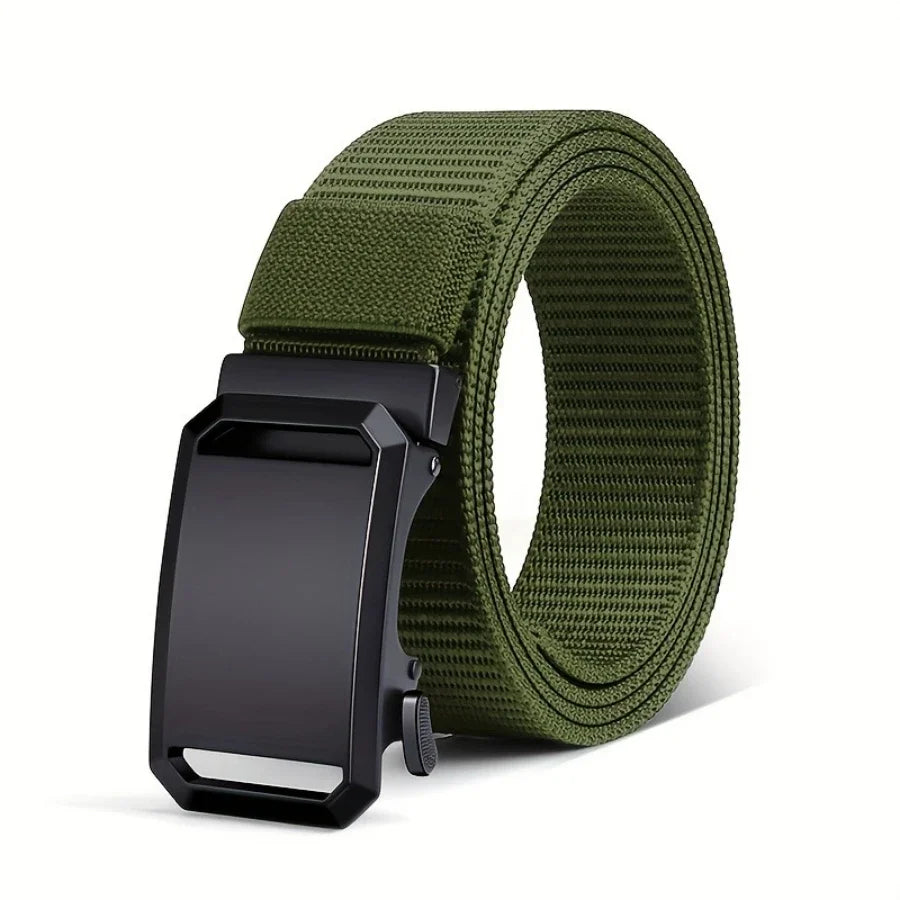 Tactical Canvas Belt with Automatic Buckle
