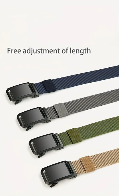 Tactical Canvas Belt with Automatic Buckle