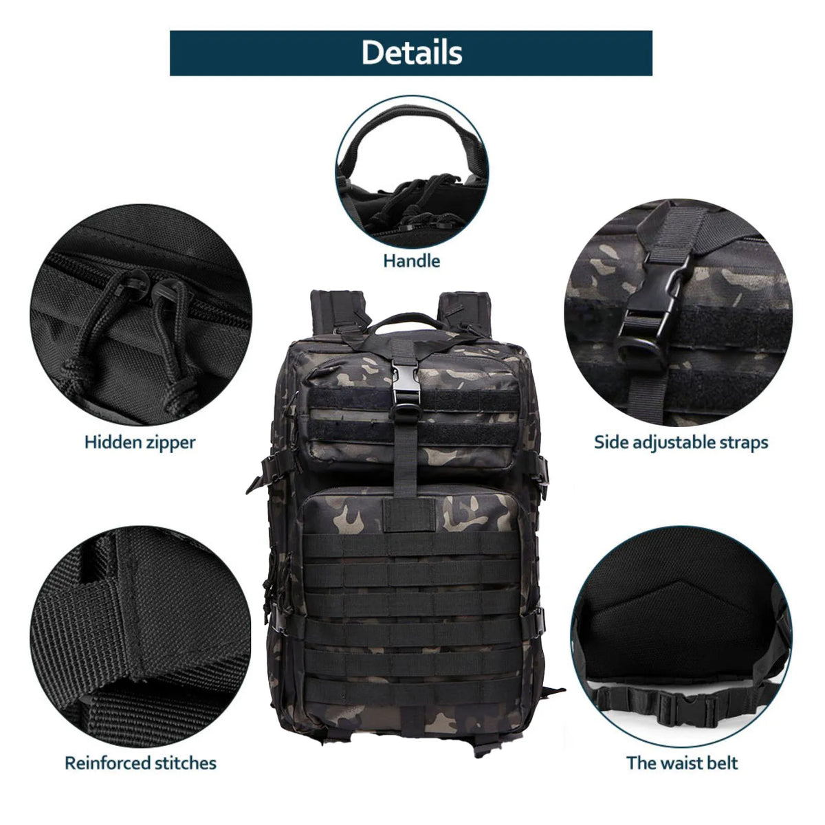 Tactical Outdoor Backpack – 25L / 50L