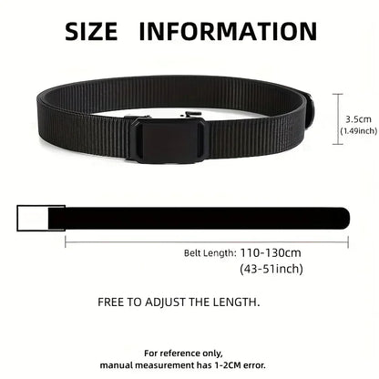 Tactical Canvas Belt with Automatic Buckle