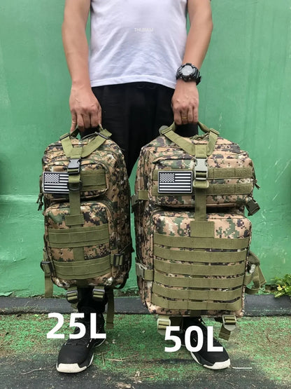 Tactical Outdoor Backpack – 25L / 50L