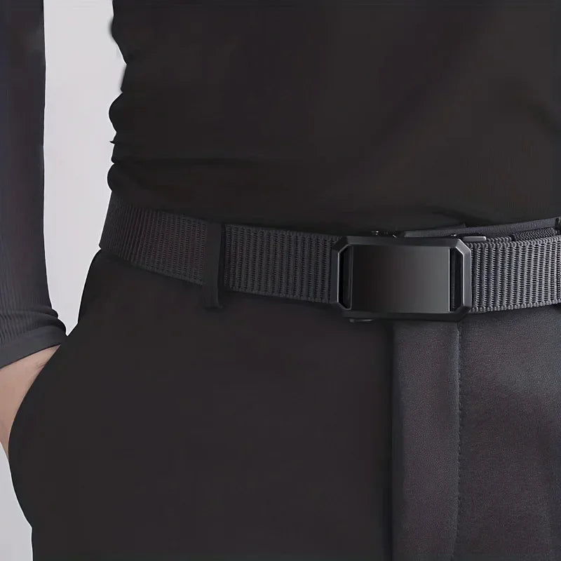 Tactical Canvas Belt with Automatic Buckle
