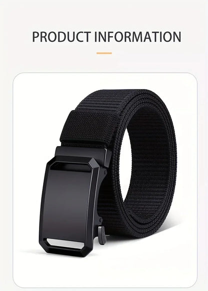 Tactical Canvas Belt with Automatic Buckle