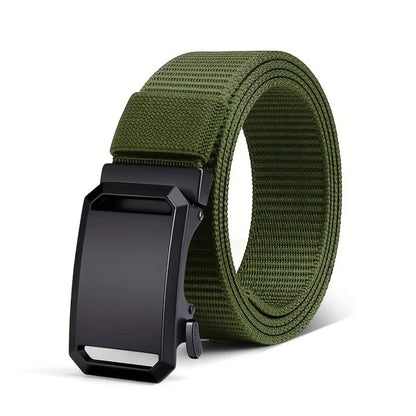Tactical Canvas Belt with Automatic Buckle
