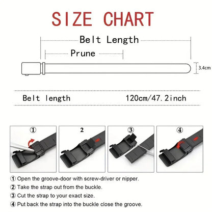 Tactical Canvas Belt with Automatic Buckle