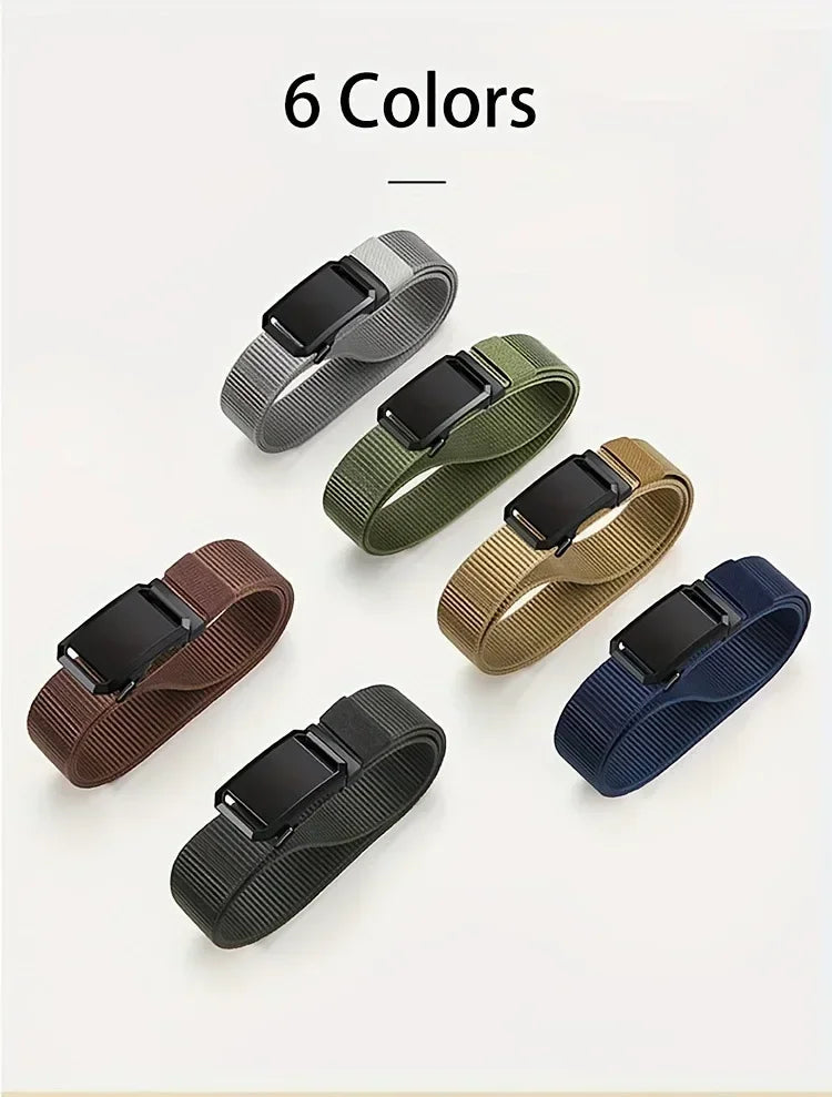 Tactical Canvas Belt with Automatic Buckle